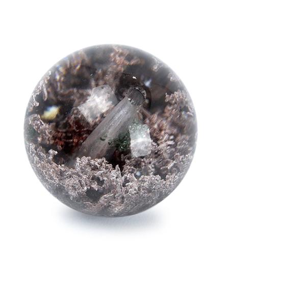 天然のガーデニング【一点もの】ガーデンクォーツ（パープル） 12mm