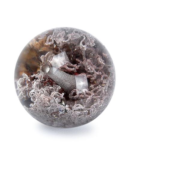 天然のガーデニング【一点もの】ガーデンクォーツ（パープル） 12mm