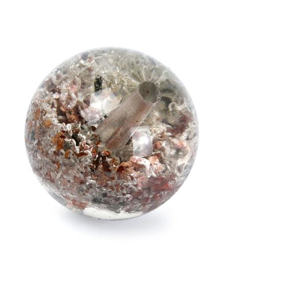 天然のガーデニング【一点もの】ガーデンクォーツ（マルチカラー） 12mm