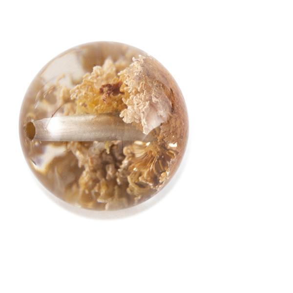 個性あふれる庭園水晶【一点もの】ガーデンクォーツ（イエロー） 12mm