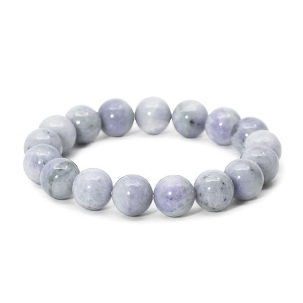 【一点もの】糸魚川翡翠 藤 12mm シンプルブレスレット