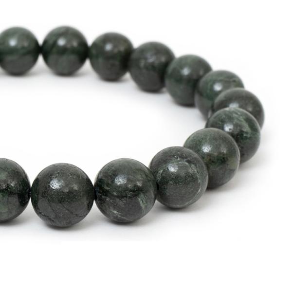 北海道の大地が生み出す霊石【一点もの】神居古潭石 Bタイプ 10mm シンプルブレスレット