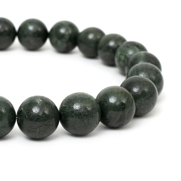 北海道の大地が生み出す霊石【一点もの】神居古潭石 Bタイプ 10mm シンプルブレスレット