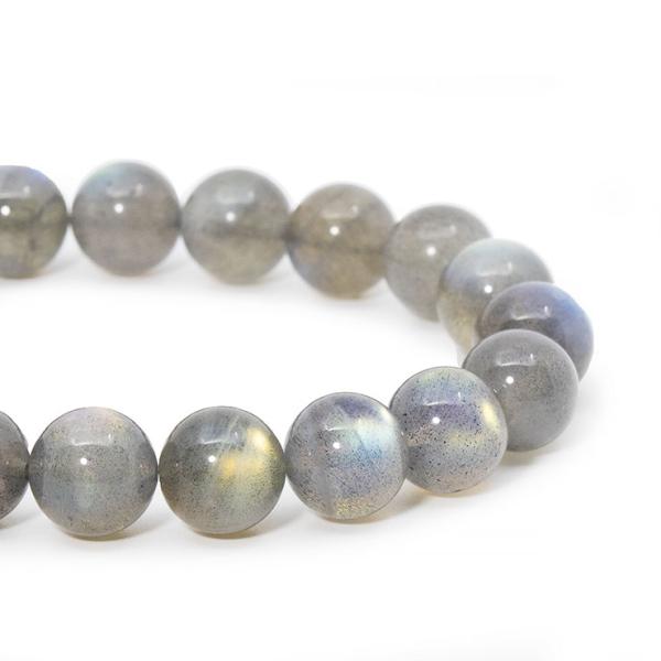 【一点もの】ラブラドライト10mm シンプルブレスレット【鑑別書付き】