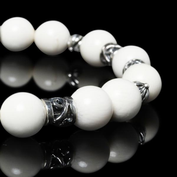 【一点もの】マンモスアイボリー  デザインブレスレット【鑑別書付き】