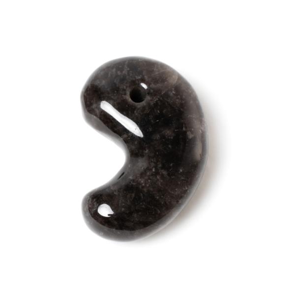 破邪の力を持つ幻の国産黒水晶【一点もの】勾玉 山梨黒水晶 40mm