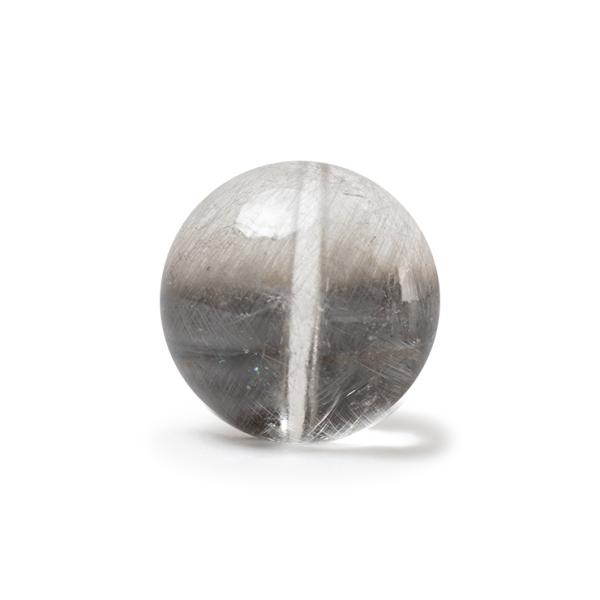 最高品質の白金色ルチル【一点もの】プラチナルチルクォーツ 12mm