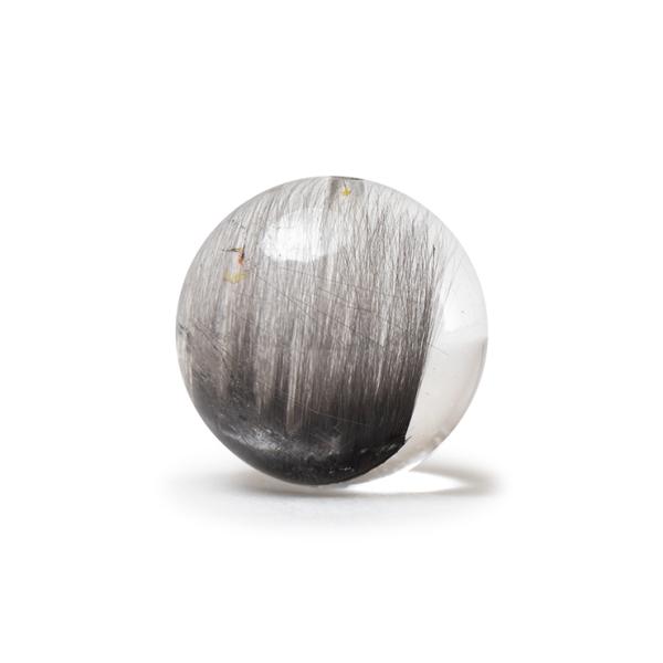 最高品質の白金色ルチル【一点もの】プラチナルチルクォーツ 12mm