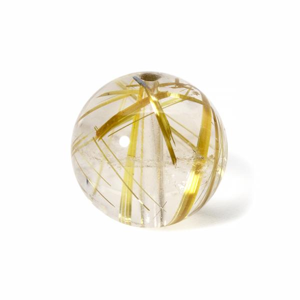 【一点もの】タイチンルチルクォーツ 12mm パワーストーン/天然石/ギフト