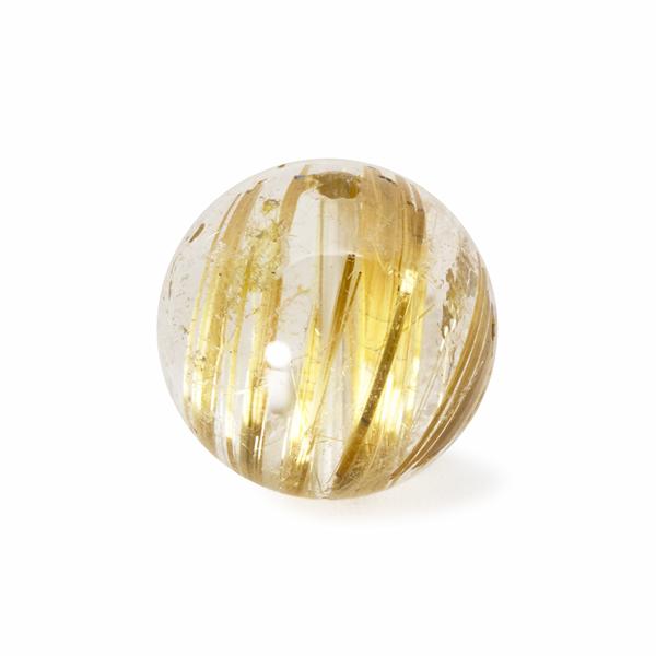 【一点もの】タイチンルチルクォーツ 12mm パワーストーン/天然石/ギフト
