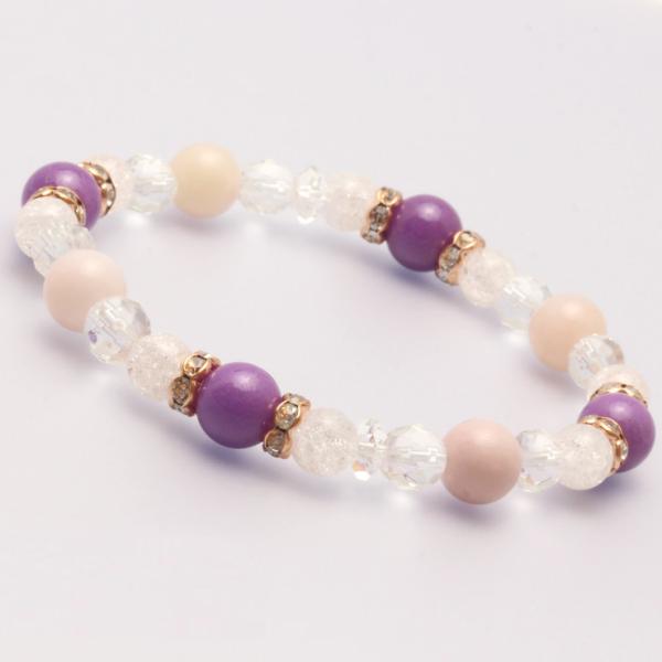 フォスフォシデライト・ピンクオパール デザインブレスレット