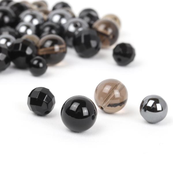 【パック】定番ブラックカラー ボリュームセット（10ストーン各5粒）