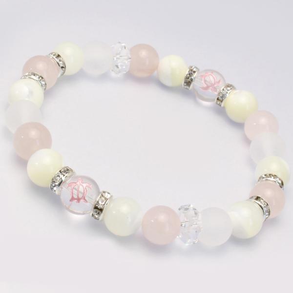 ホヌ・ローズクォーツ デザインブレスレット