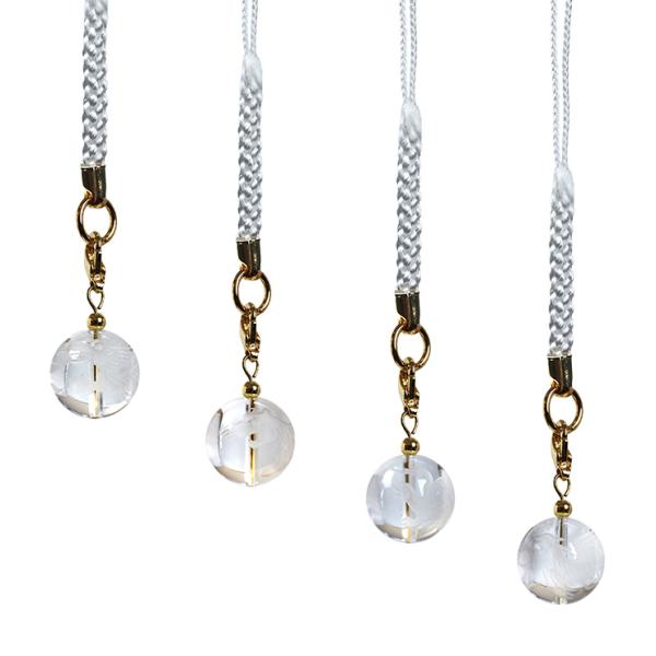 四神ストラップ クリスタル（青龍・白虎・玄武・朱雀）