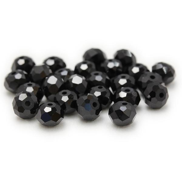 【粒売り/バラ売り】ブラックスピネル（ダイヤカット） 6×4mm