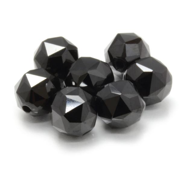 【粒売り/バラ売り】ブラックスピネル（スターカット） 8mm
