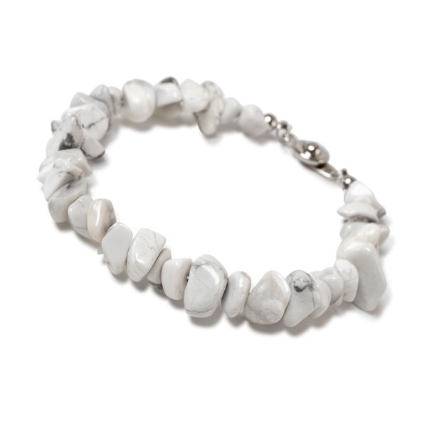 天然石さざれブレスレット ハウライト