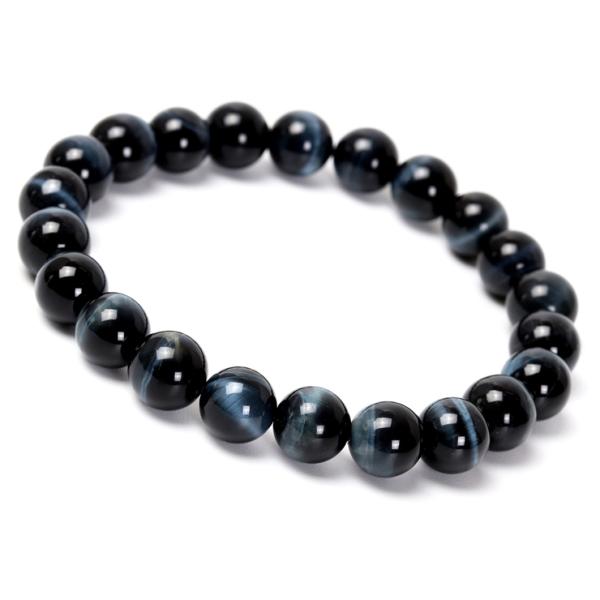ブルータイガーアイ8mm シンプルブレスレット