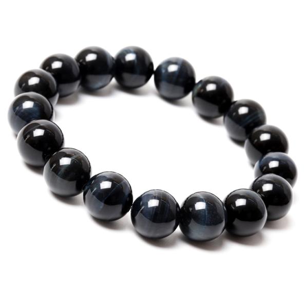 ブルータイガーアイ12mm シンプルブレスレット