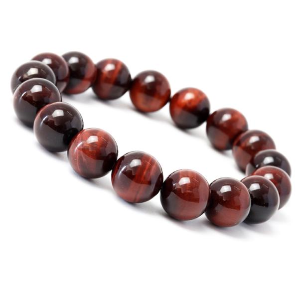レッドタイガーアイ12mm シンプルブレスレット