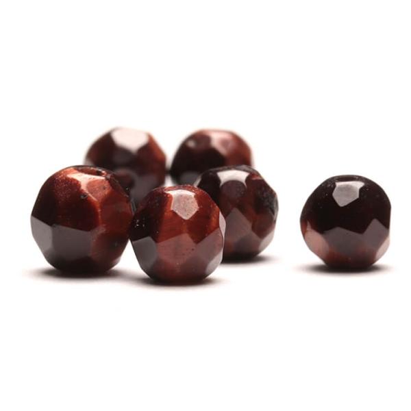 【粒売り/バラ売り】レッドタイガーアイ（64面カット) 4mm