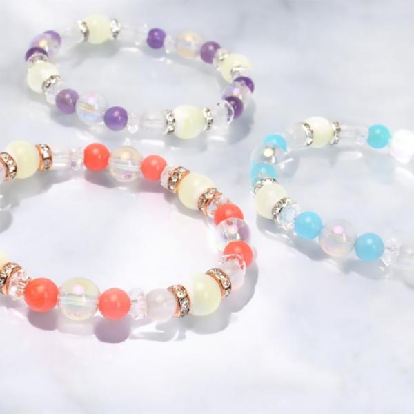 【winQ】マザーオブパール カラーブレスレット
