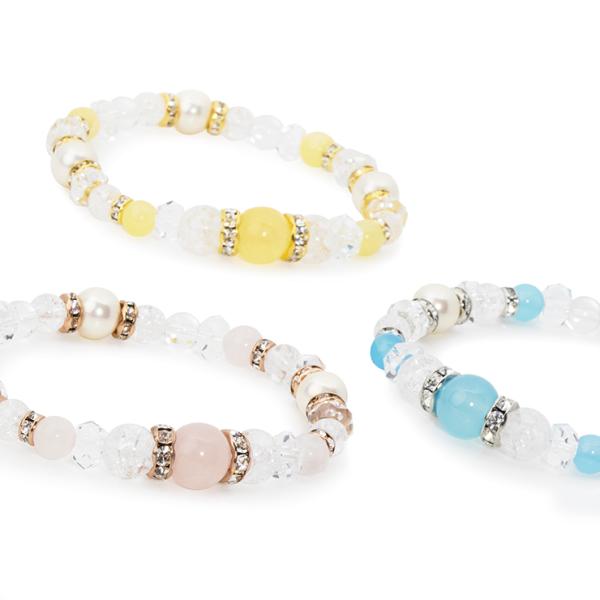 【winQ】クリスタルカラーブレスレット