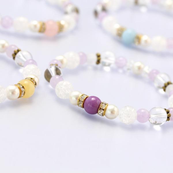 【winQ】カラーブレス ラベンダーアメジスト