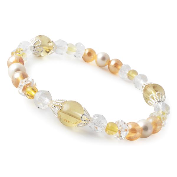 【winQ】カラーブレスレット シトリン