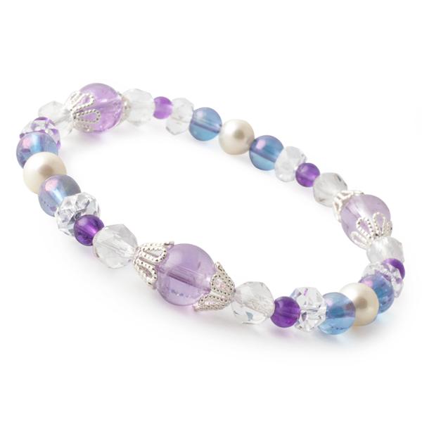 【winQ】カラーブレスレット アメジスト（アメトリン）