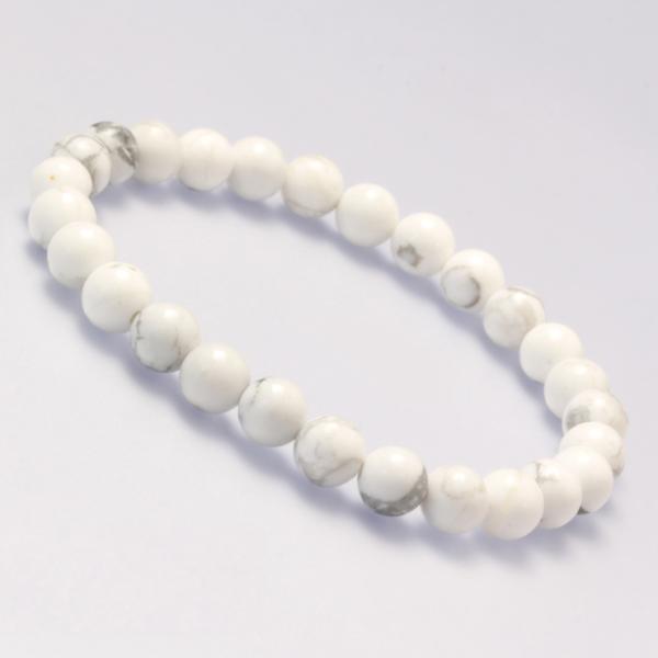 ハウライト（マグネサイト）6mm シンプルブレスレット