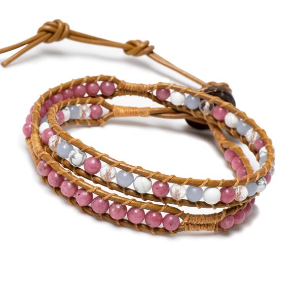 デザインラップブレスレット・ロードナイト ブラウンレザー