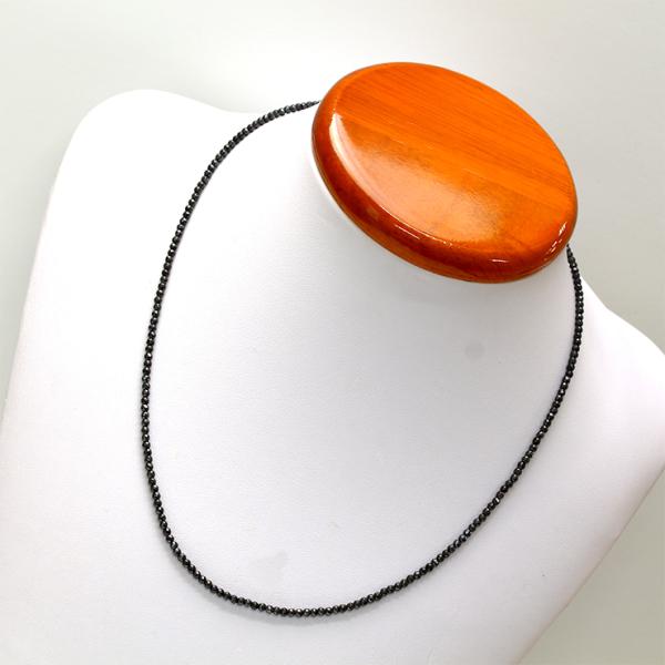 【X.G】ヘマタイト2mm シンプルネックレス