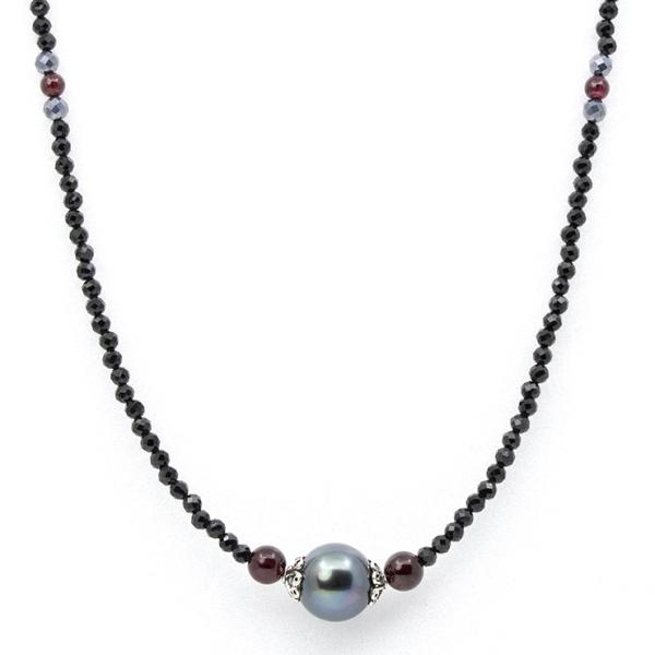 【X.G】ブラック貝パール ネックレス