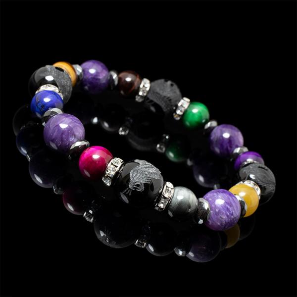 【X.G】四神・チャロアイト メンズブレスレット