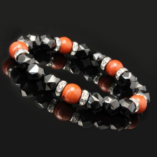 【X.G】ブラックスピネル・レッドジャスパー