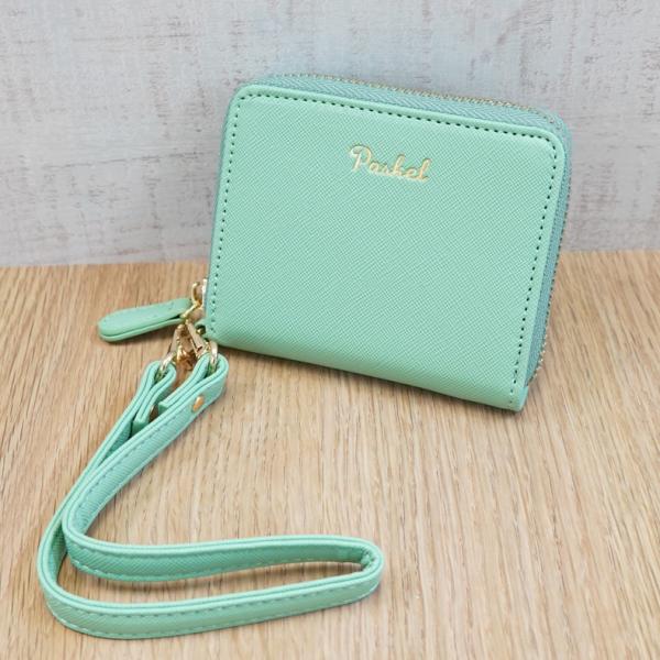 パスケル Paskel 防犯ブザー機能付き おしゃれパスケース ミントグリーン 防犯ベル 送料無料