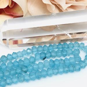 アパタイト ボタンカット 4mm 粒売り ビーズ １粒　