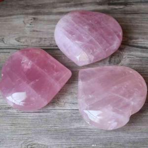 ディープ ローズクォーツ ハート Sサイズ パワーストーン 恋愛運