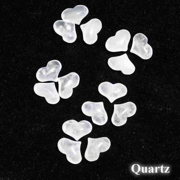 水晶 クォーツ ぷっくり きゅん ミニ ハート 握り石 置物 インテリア 天然石 紅水晶 プレゼント...