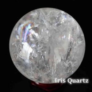 水晶 アイリスクォーツ 丸玉 スフィア 虹 天然石 パワーストーン