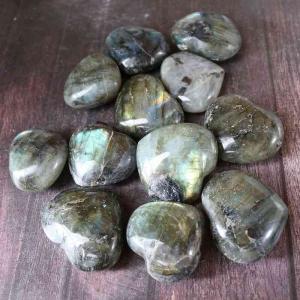 ラブラドライト ハート タンブル Mサイズ 1...の詳細画像1