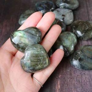 ラブラドライト ハート タンブル Mサイズ 1...の詳細画像4