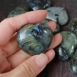 ラブラドライト ハート タンブル Mサイズ 1...の詳細画像5