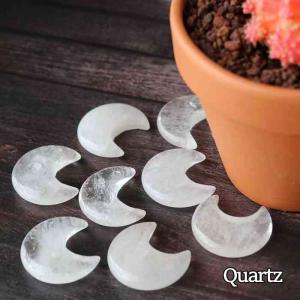 水晶 クォーツ MOON 月 型 カービング 1...の商品画像