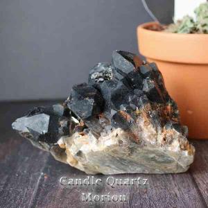 黒水晶　モリオン　スモーキークォーツ　煙水晶　天然石　パワーストーン　クラスター 1Kg スモーキークォーツ クラスター 煙水晶 原石 モリオン 黒