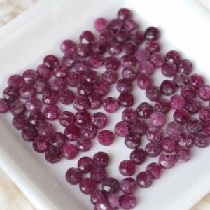 ルビー カット ビーズ 粒売り 10粒 パーツの商品画像