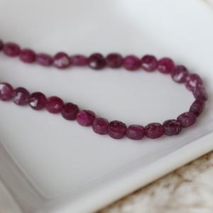 ルビー カット ビーズ 粒売り 10粒 パーツの詳細画像2