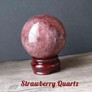 ストロベリークォーツ 丸玉 スフィア 67mm 苺水晶 丸玉 天然石