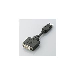 即納 エレコム DisplayPort-DVI 変換アダプタ  ブラック AD-DPDBK